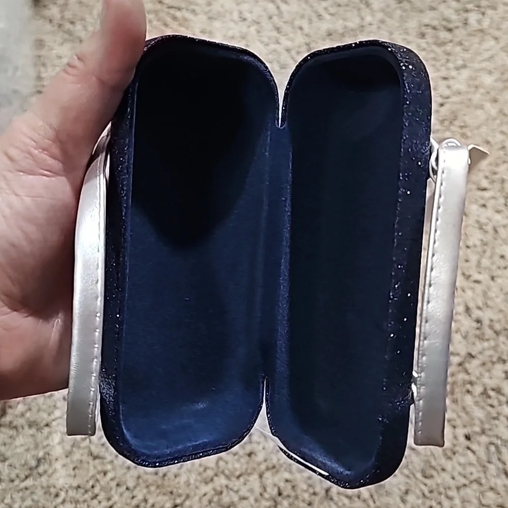 Brand New Girls Americana Patch Glitter Sunglasses Case